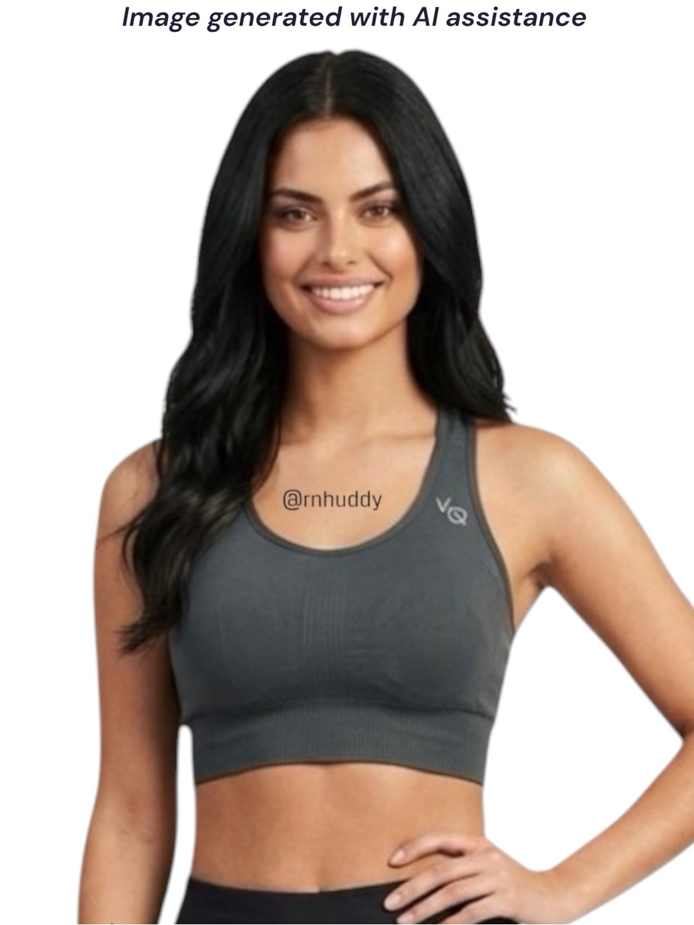 Vanquish Fitness S sage grey sports bra